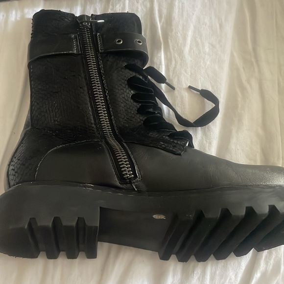 HENRY BEGUELIN Leather Sport Boot Argento Size 36!6 - Picture 3 of 11